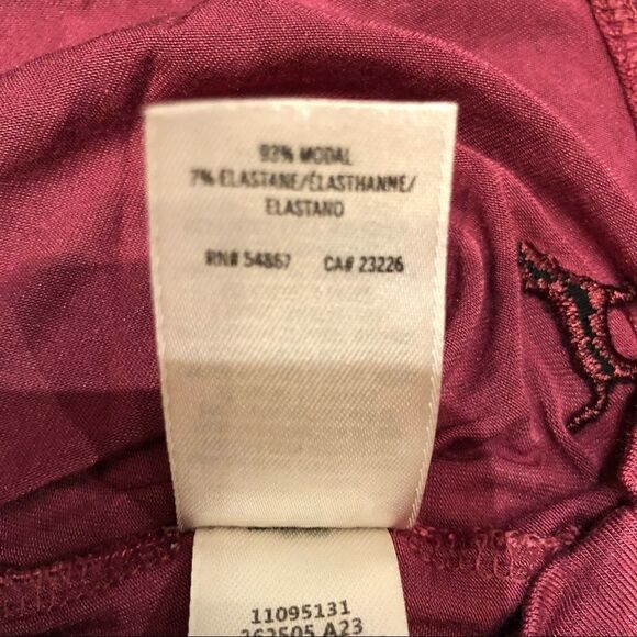 Pink Super soft Blouse Wine color Small - Picture 5 of 8